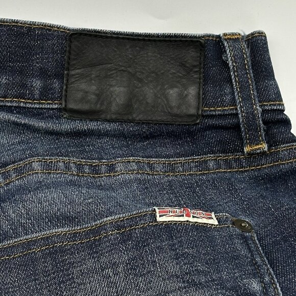 Hudson Sartor Slouchy Skinny Men' Size 36x30 Button Fly Dark Wash Denim Jeans - Picture 13 of 13